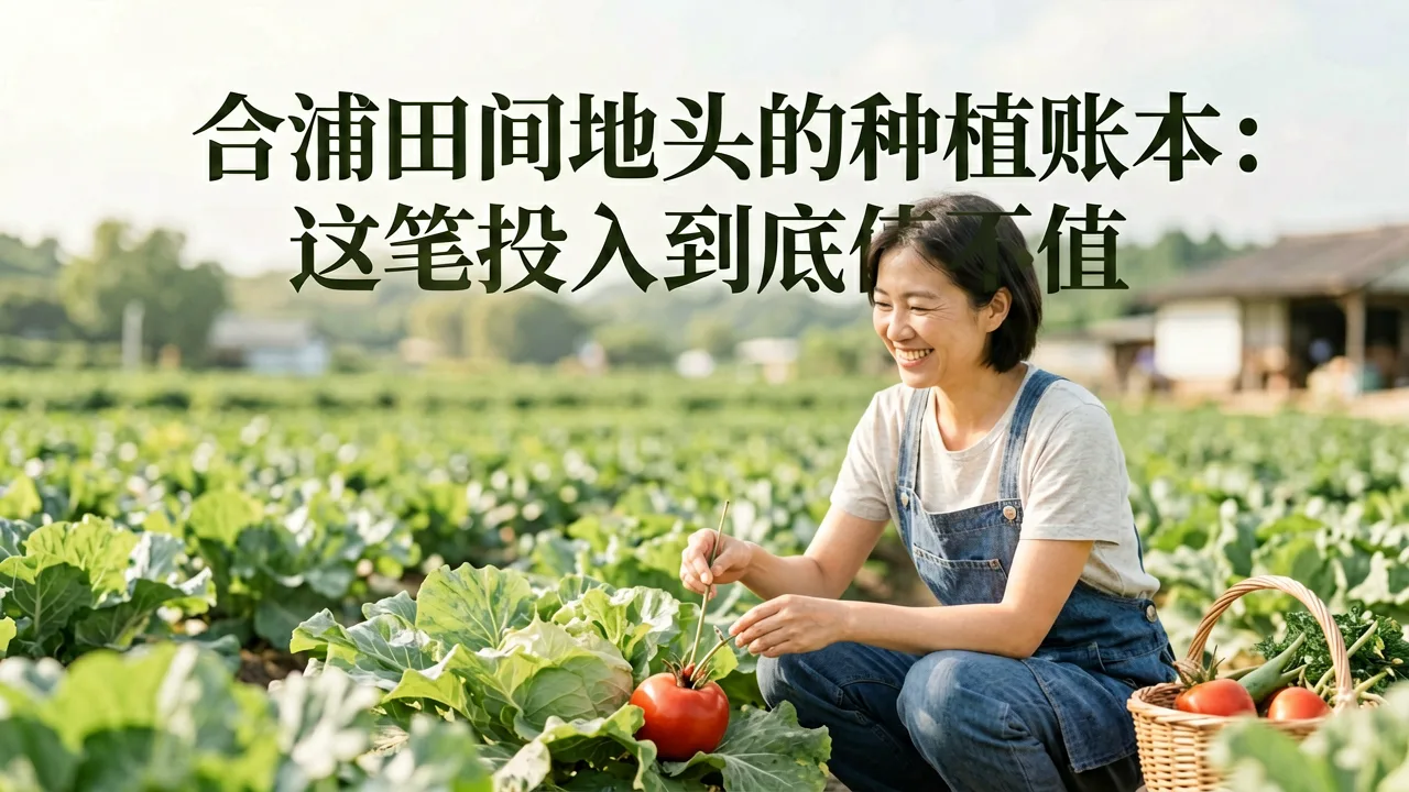 合浦田间地头的种植账本:这笔投入到底值不值